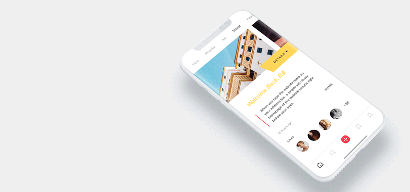Slider image with iphone 